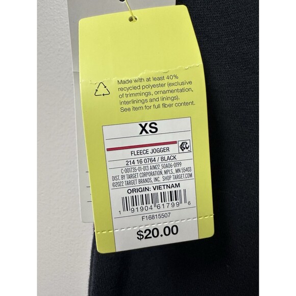 NWT All In Motion Women’s Black NEW Jogger Pants Sweatpants Soft Fleece Pull On - Picture 3 of 6